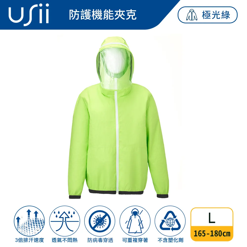 Usii 極輕量高透氣風雨衣(F)-極光綠*2 歷史價格詳細信息