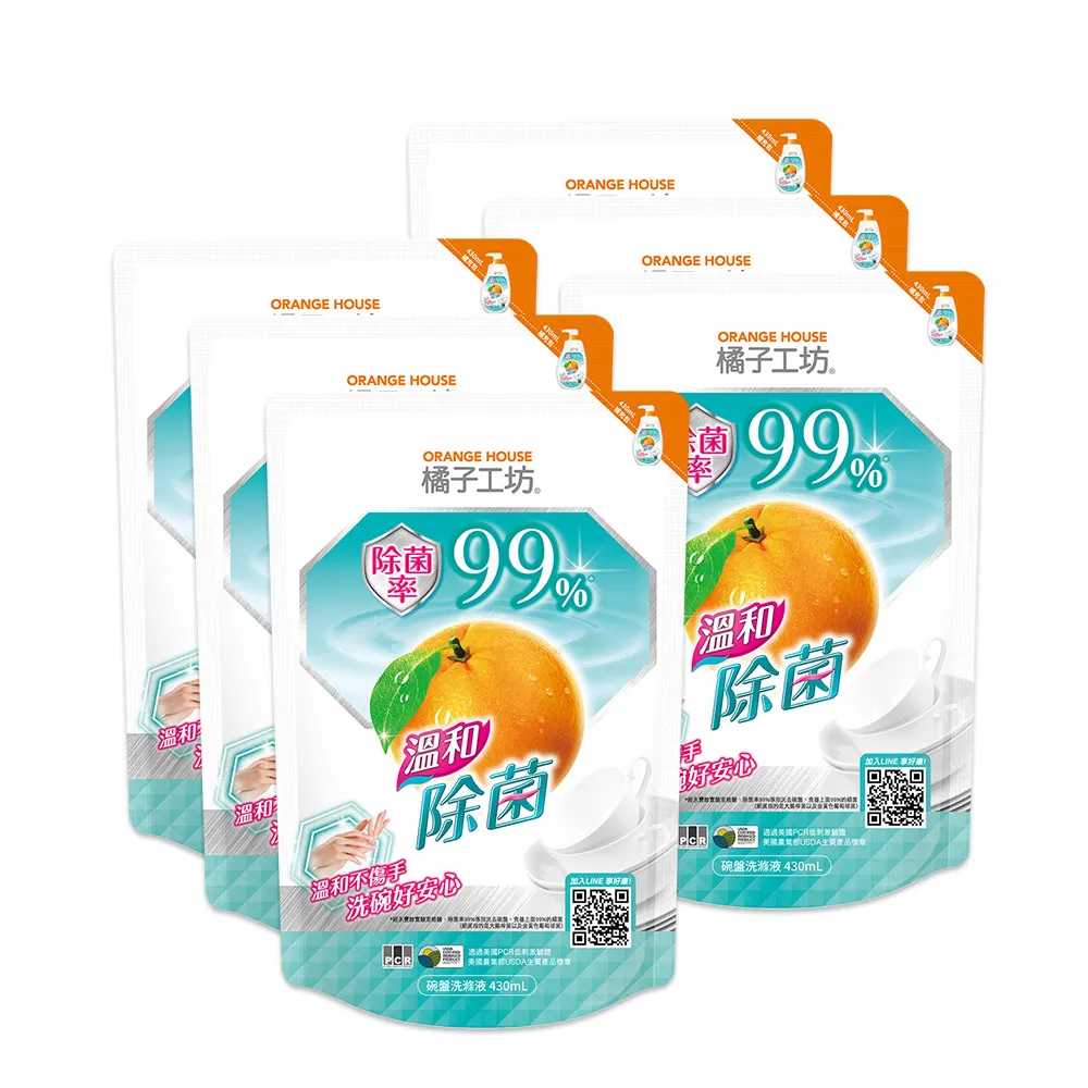 橘子工坊 家用類溫和除菌碗盤洗滌液洗碗精(650mlx12瓶/箱) 歷史價格詳細信息