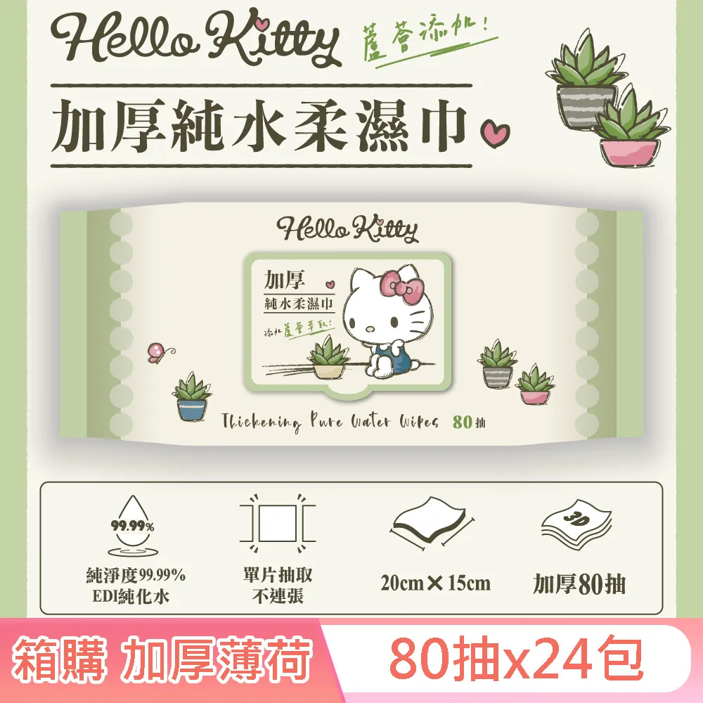 【Sanrio 三麗鷗】Hello Kitty 加蓋加厚純水柔濕巾/濕紙巾 80抽X12包 -3D壓花聖誕特別款 歷史價格詳細信息