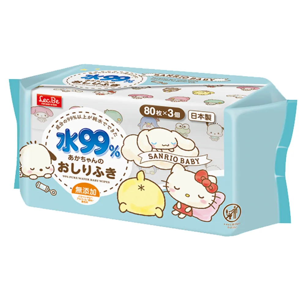 [日本LEC] 純水99%三麗鷗手口用濕紙巾60抽X3包入 歷史價格詳細信息