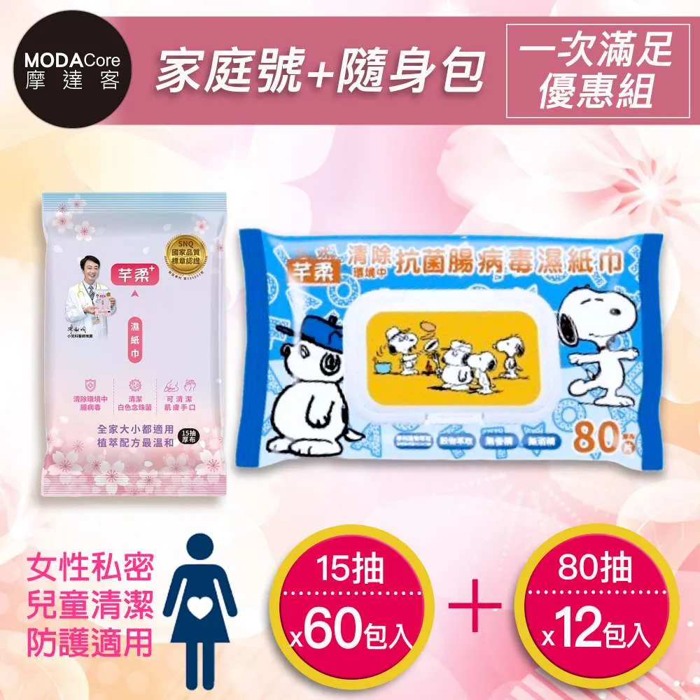 摩達客-芊柔清除腸病毒濕紙巾(80抽*16包家庭號) 歷史價格詳細信息