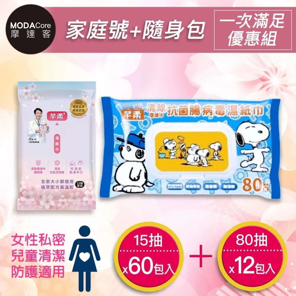 摩達客-芊柔清除腸病毒濕紙巾(80抽*16包家庭號) 歷史價格詳細信息