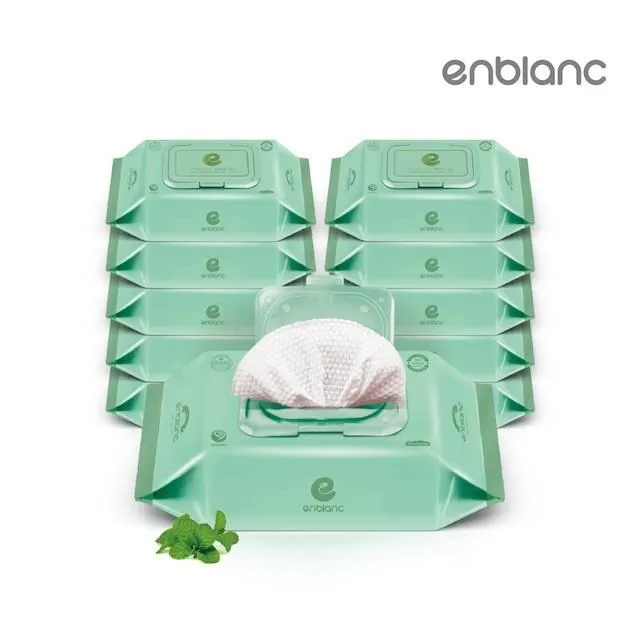 韓國 Enblanc 銀離子輕柔純水有蓋輕裝濕紙巾-仙人掌萃取物32抽10入|箱購【麗兒采家】 歷史價格詳細信息