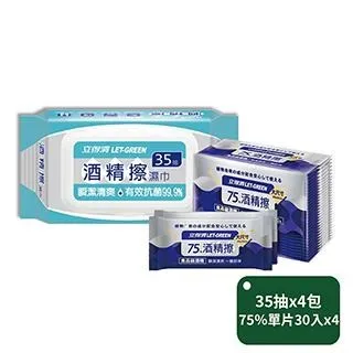 【立得清】75%酒 精 擦濕巾單片裝30片-兩包組 歷史價格詳細信息