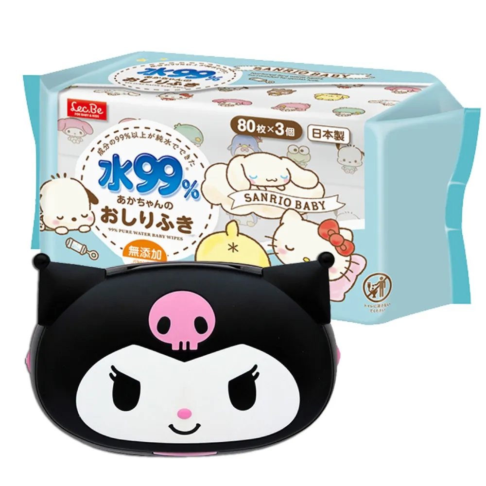 [日本LEC]酷洛米純水濕紙巾超值組(造型外盒+濕紙巾80抽x7包) 歷史價格詳細信息