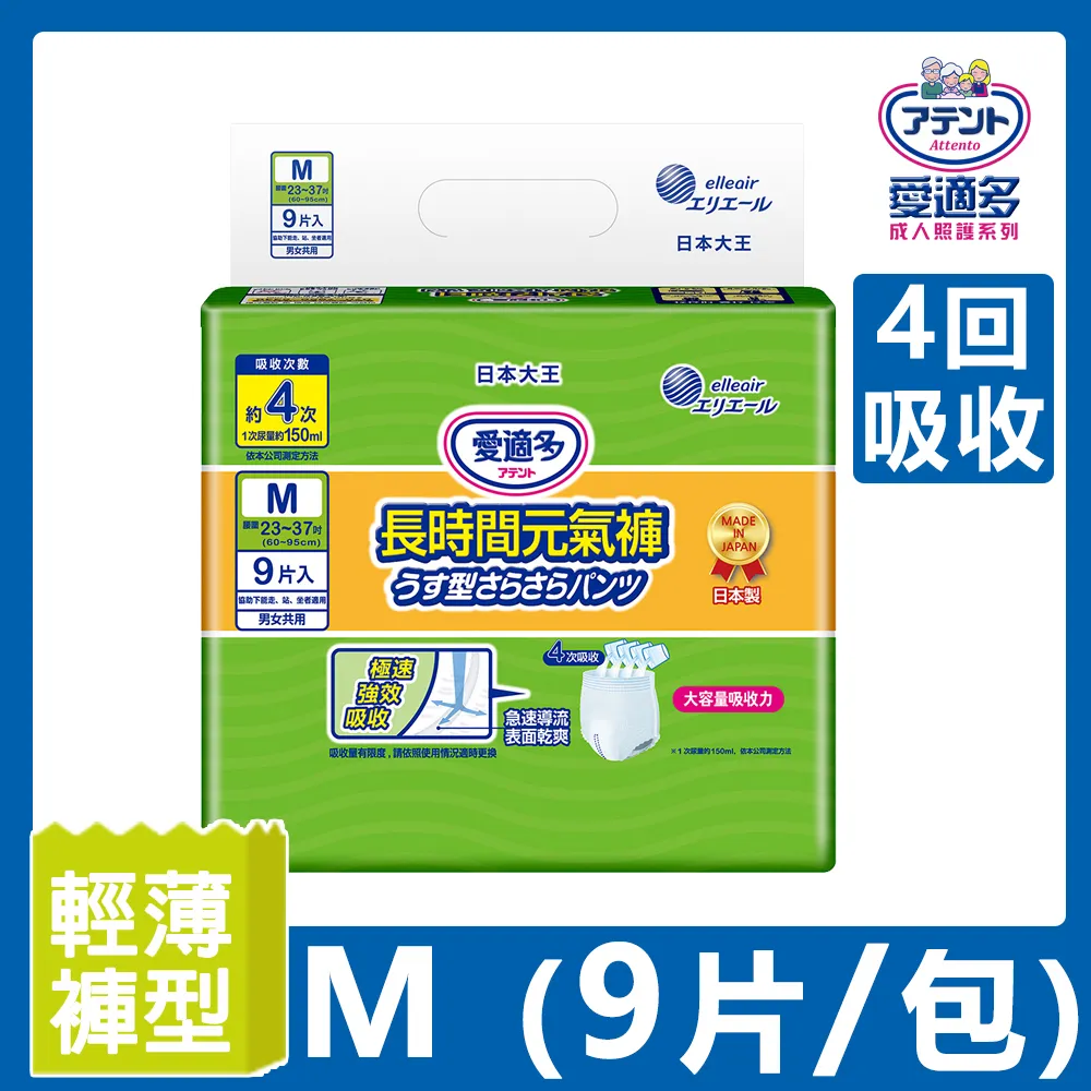 【大王ATTENTO】愛適多長時間元氣褲 4回吸收 (M/L) 2包/組 歷史價格詳細信息