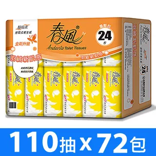【春風】超細柔抽取式衛生紙 110抽*72包/箱+台灣製醫療級口罩5片/包 歷史價格詳細信息