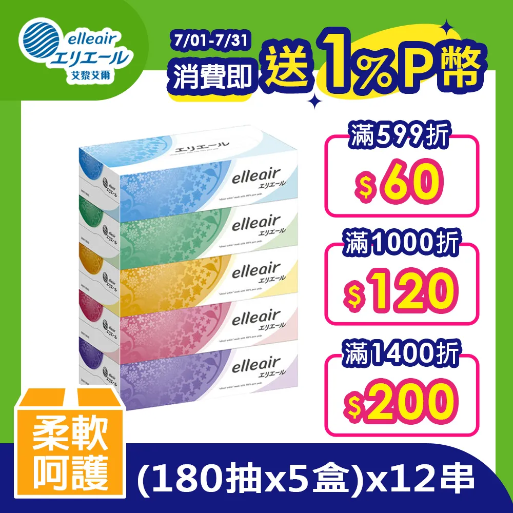 日本大王elleair 棉柔膚觸抽取式面紙 (160抽x3盒) 頂級面紙 歷史價格詳細信息