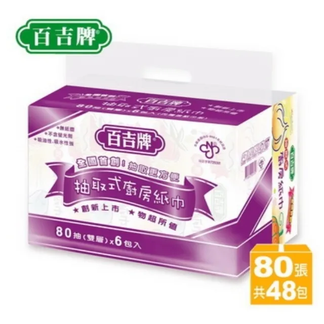 《百吉牌》抽取式盒裝面紙(180抽x5盒x10串/箱) 歷史價格詳細信息