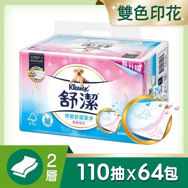 舒潔 歡樂炫彩抽取衛生紙(110抽x8包x8串/箱) 價格比較,價格查詢,歷史價格詳細信息