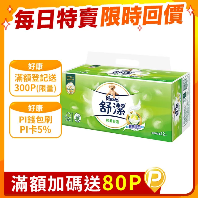 【舒潔】棉柔舒適抽取衛生紙110抽(72包/箱) 歷史價格詳細信息
