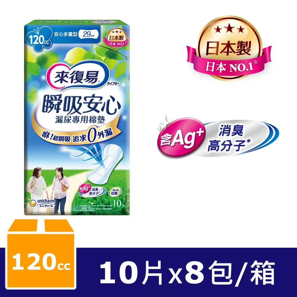 來復易 瞬吸安心漏尿專用棉墊 (少量型/中量型/多量型/特多量型/長時間型) │嬌聯官方旗艦店 歷史價格詳細信息