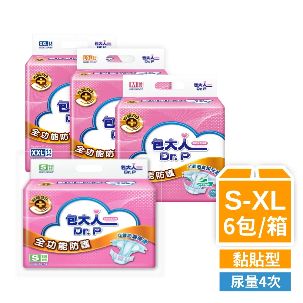 (任選兩箱組)包大人 全功能防護成人紙尿褲S~XXL(6包/箱購,黏貼型) 歷史價格詳細信息