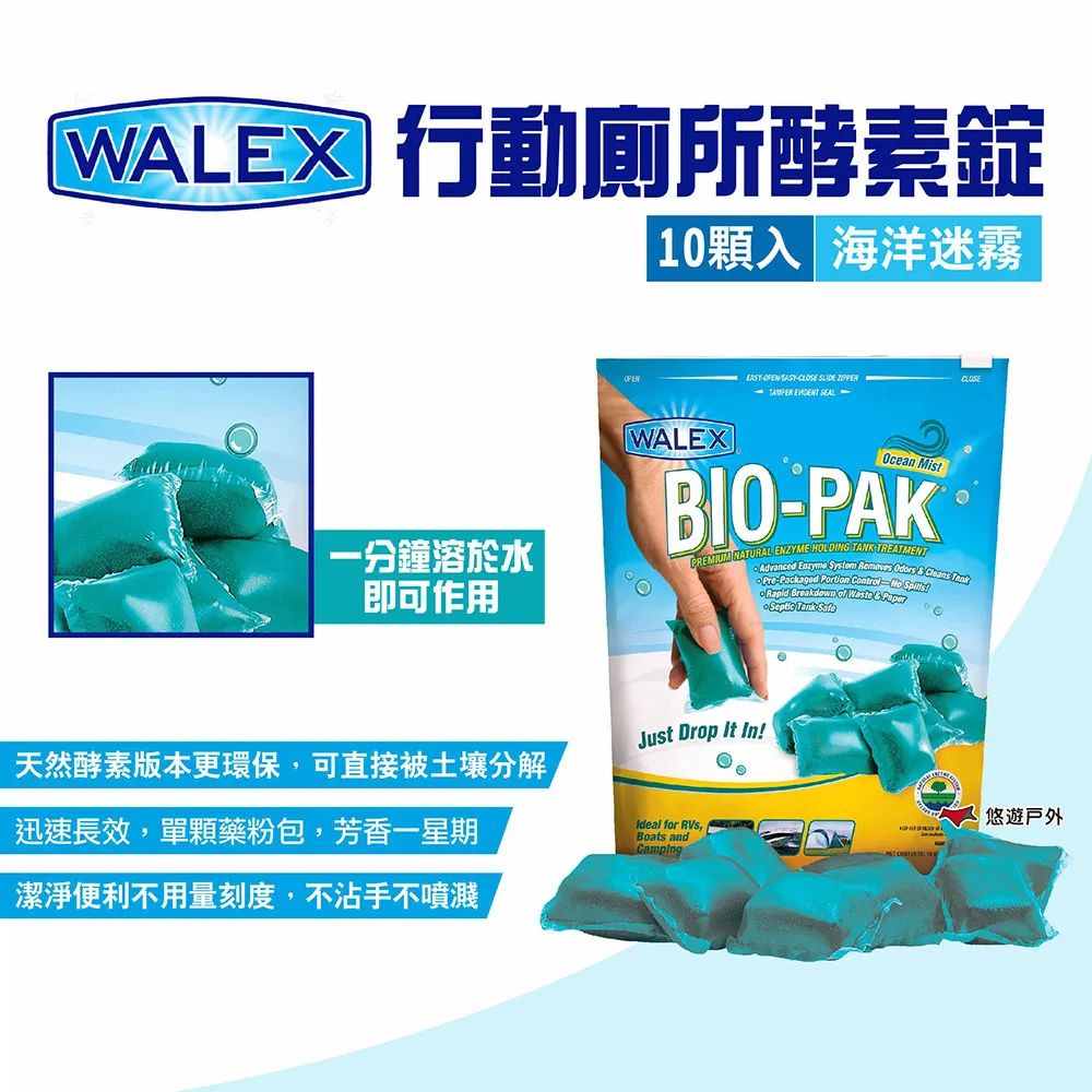 【Walex】行動廁所酵素錠-強效版10入_海洋迷霧(悠遊戶外) 歷史價格詳細信息