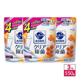 日本KAO Cucute 花王洗碗機專用檸檬酸洗碗粉680gX1+補充包550gX2-葡萄柚 歷史價格詳細信息