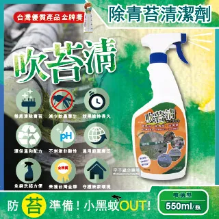 【吹苔清】除青苔清潔劑-噴槍型550ml/瓶(園藝植栽清潔公園人行道戶外傢俱外牆石雕花園造景戶外清潔洗劑) 歷史價格詳細信息