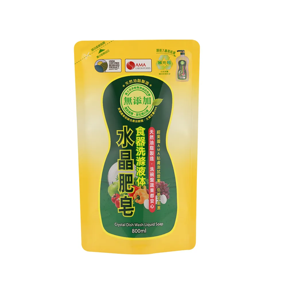 水晶肥皂食器洗滌液体補充包800ml/包x8包/箱 歷史價格詳細信息