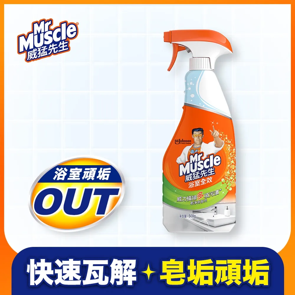 威猛先生 浴室全效清潔劑噴槍瓶-除垢500g-官方直營 歷史價格詳細信息