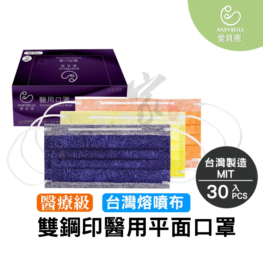 【愛貝恩】成人雙鋼印醫用口罩系列(30入)-泡泡系列 歷史價格詳細信息