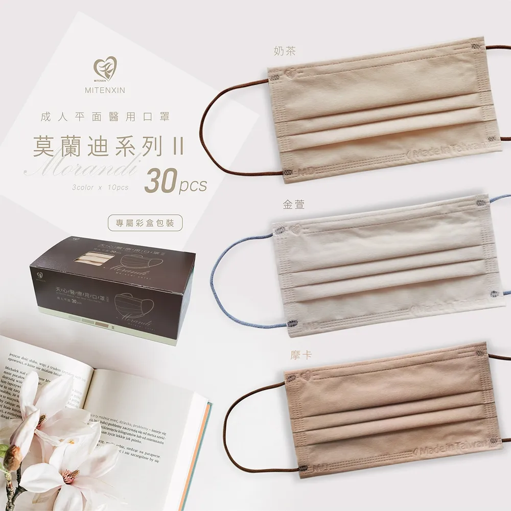 滿版莫蘭迪色醫療口罩 國家隊口罩 雙鋼印醫療用口罩 平面口罩 MD醫用口罩 MD口罩 國家隊醫療口罩 成人醫療彩色口罩 歷史價格詳細信息