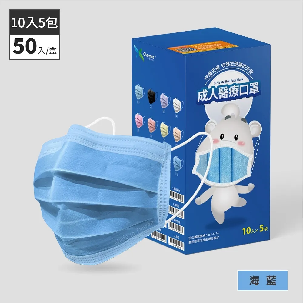 昌明生技 成人醫用口罩-浪漫漸層綜合款(50入/盒) 歷史價格詳細信息