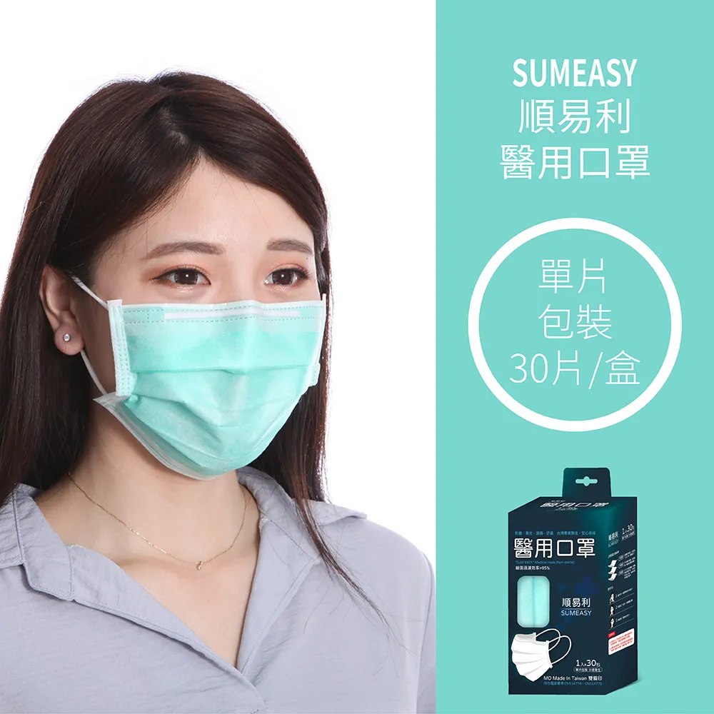 順易利醫用口罩 單片裝 亮黃色 30入/盒 歷史價格詳細信息