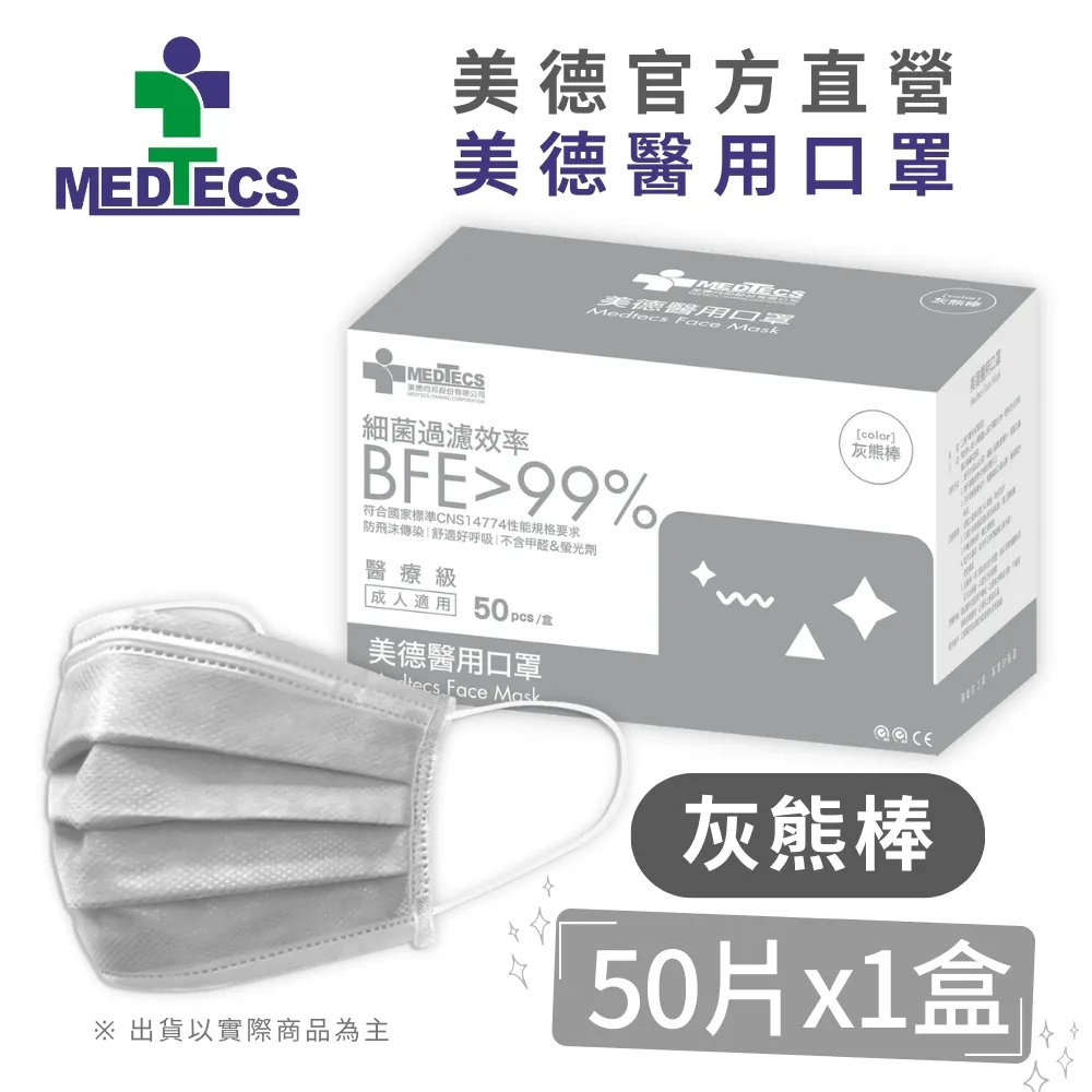 美德醫用口罩 (未滅菌) 灰熊棒 50入 歷史價格詳細信息