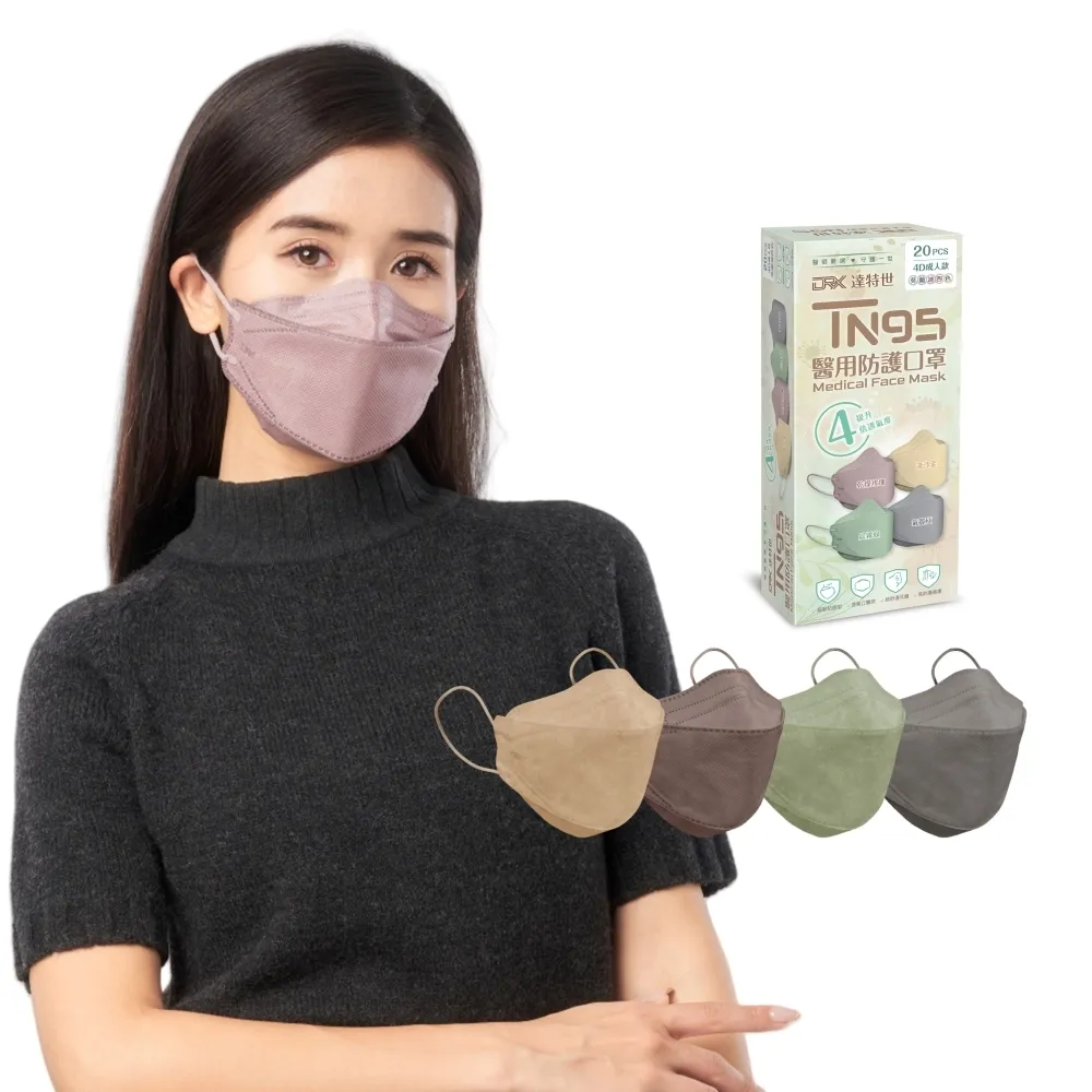 【DRX達特世】TN95醫用3D口罩-冰晶白/炫耀黑-20入 歷史價格詳細信息