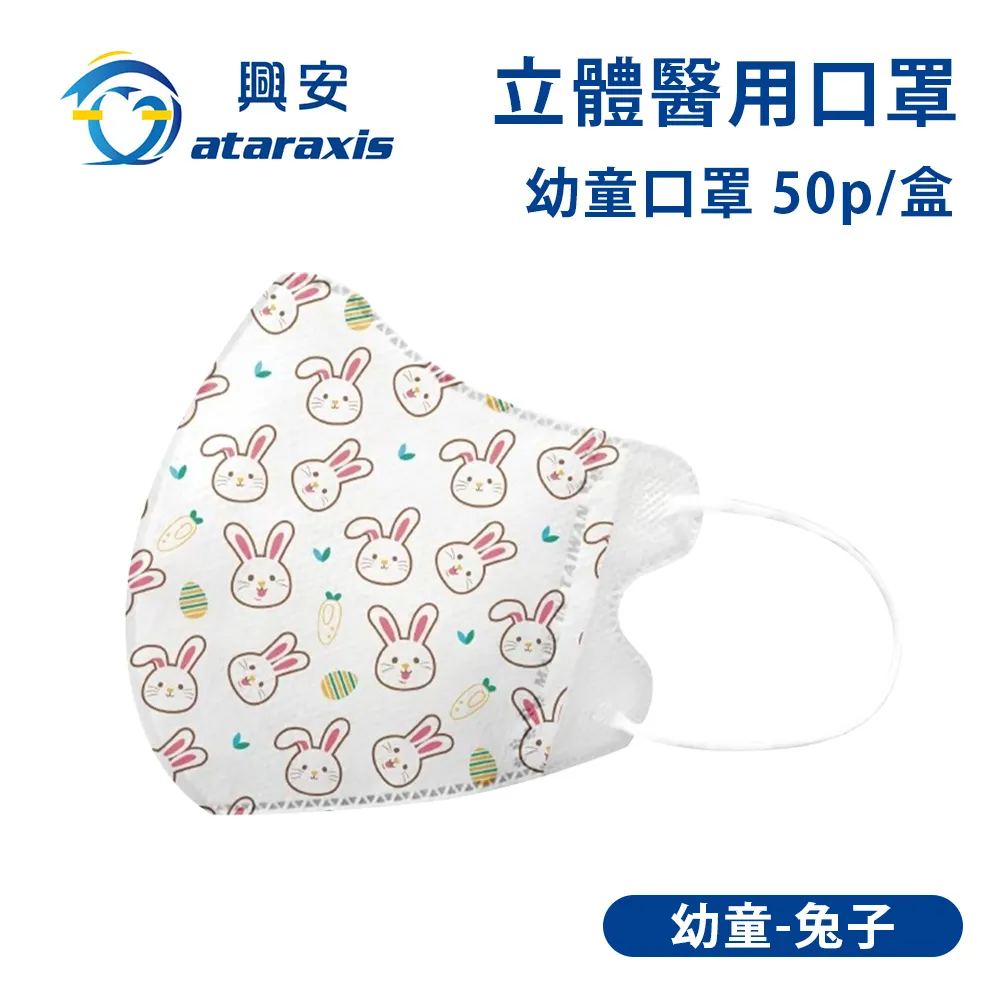 興安-幼童立體醫用口罩-藍色(一盒50入) 歷史價格詳細信息