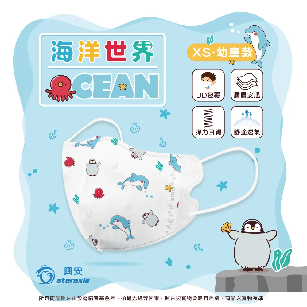 興安-幼童立體醫用口罩-海洋世界(一盒50入) 歷史價格詳細信息