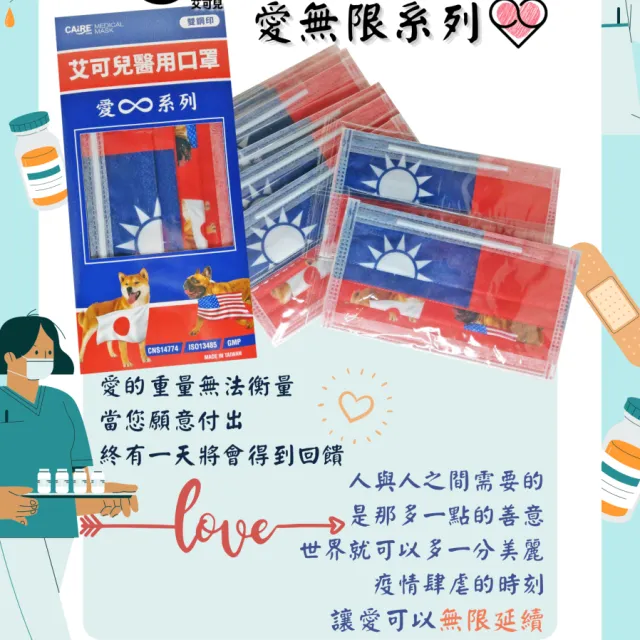 CAiRE艾可兒 植迷不霧 成人口罩 10入/包五色組平面醫用口罩(10)片盒) 歷史價格詳細信息