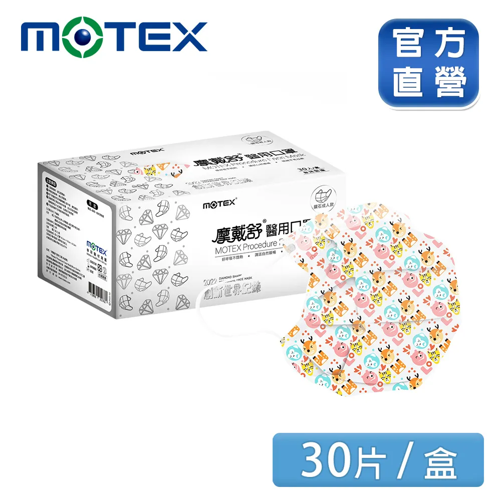 【MOTEX 摩戴舒】鑽石型醫用口罩 綠色(50片/盒) 好呼吸不悶熱 歷史價格詳細信息