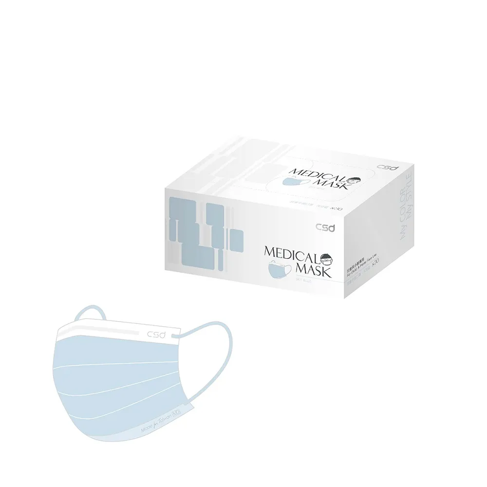 中衛 醫療口罩 天空藍 50入/盒【躍獅】 歷史價格詳細信息