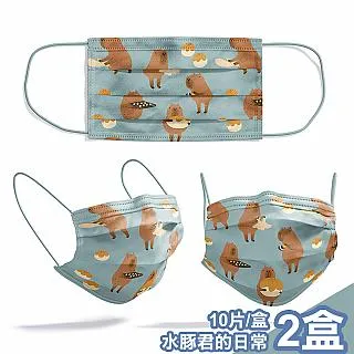 【喵喜MAOWHAHA】醫療級三層KF94口罩10片/盒x2-水豚君泡柚子溫泉(A1101004b) 歷史價格詳細信息