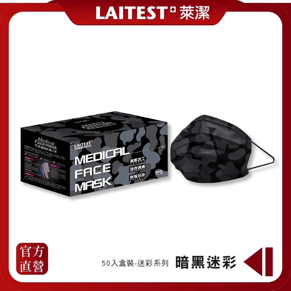 【LAITEST萊潔】 醫療防護口罩/成人 - 煙石灰 30入盒裝 (都會時尚系列) 歷史價格詳細信息