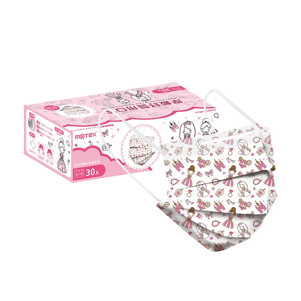 【MOTEX 摩戴舒】醫用口罩 公主 兒童款(30片/盒) 歷史價格詳細信息