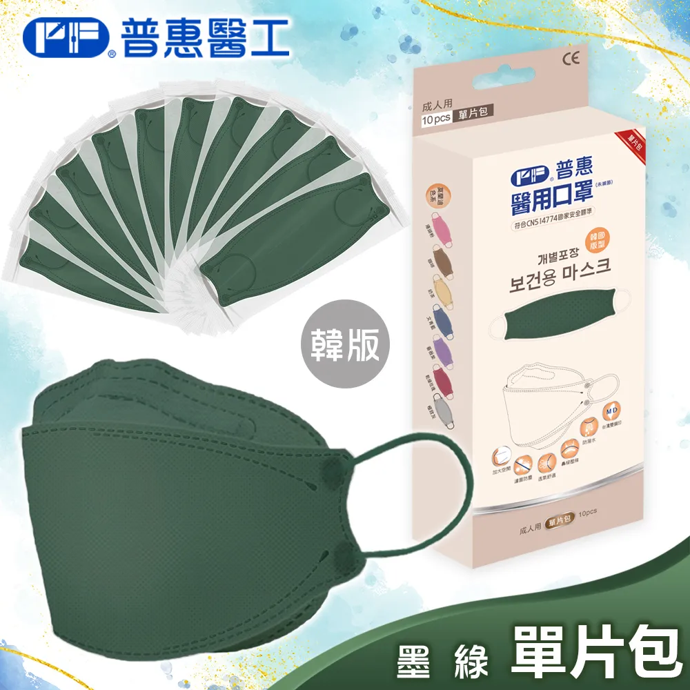 【普惠】醫用口罩成人韓版魚型4D立體(極致灰10片/盒) 歷史價格詳細信息