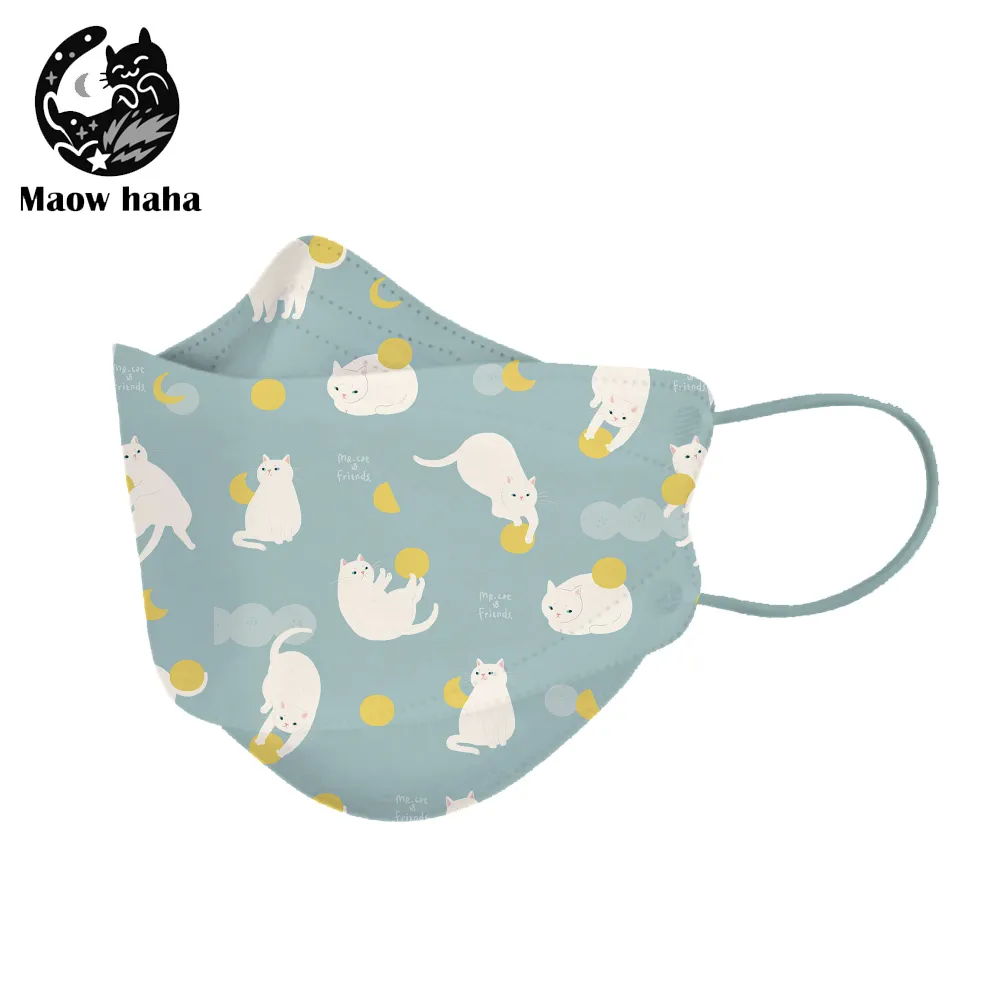 【喵喜Maowhaha】虎哩五吉限量限定 醫用口罩 插畫家聯名款 (1入/10片獨立包裝)｜MD鋼印 卜公家族 歷史價格詳細信息