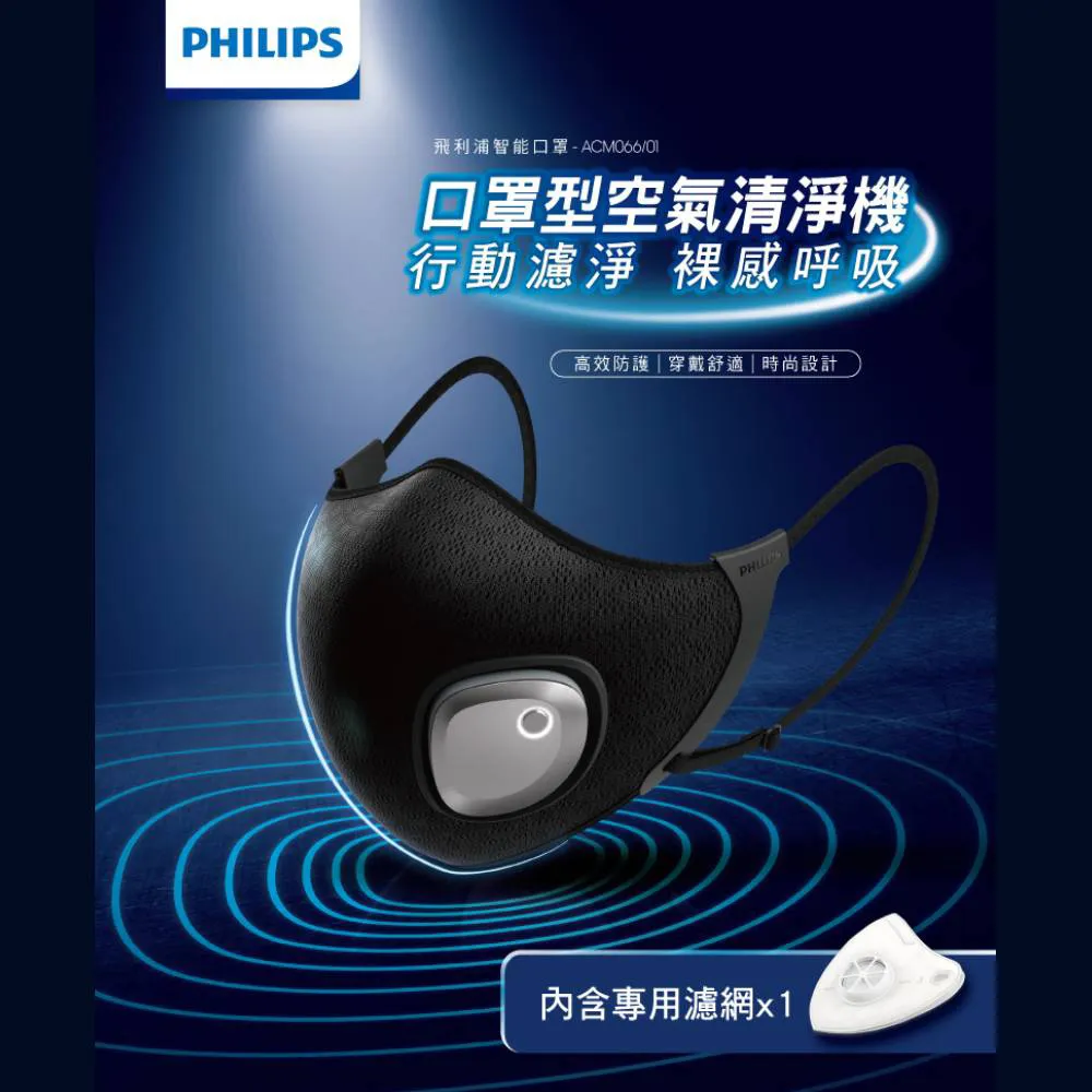 【Philips 飛利浦】 智能口罩 ★超值組★口罩型空氣清淨機(行動濾淨，裸感呼吸) 歷史價格詳細信息