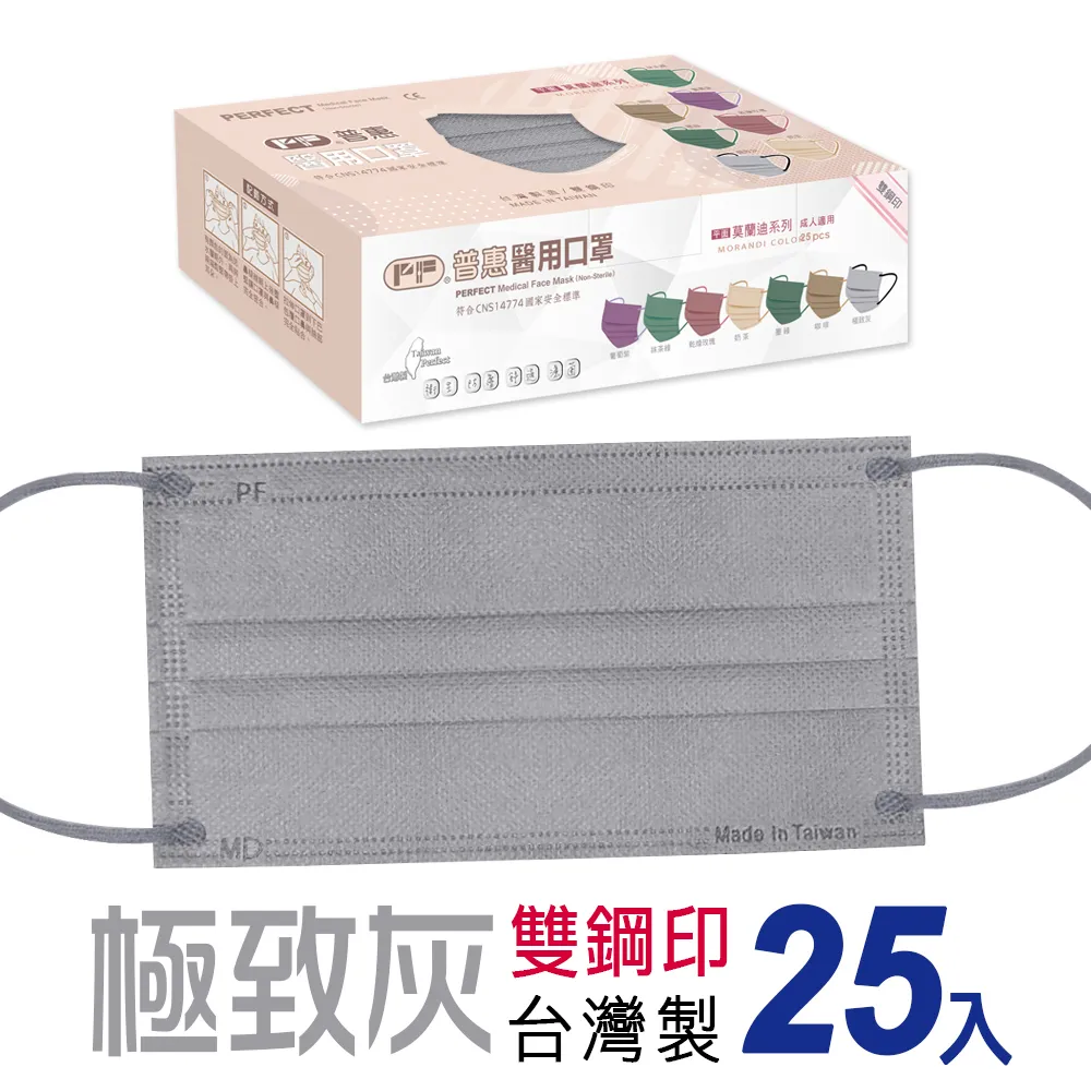 【普惠醫工】成人用口罩 孔雀綠(黑邊) 25片/盒 歷史價格詳細信息
