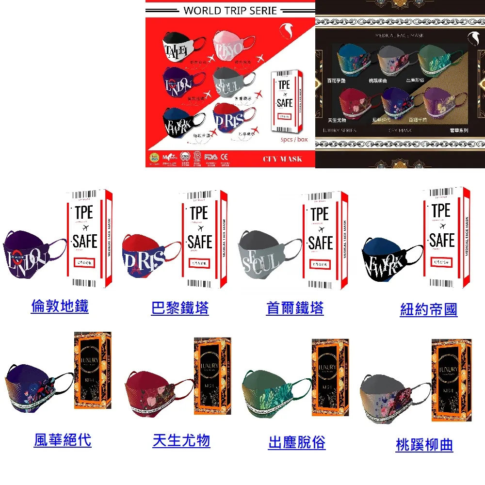 久富餘醫用口罩(未滅菌)-4D立體夏日雲朵系列10片/盒X2(多色任選) 歷史價格詳細信息