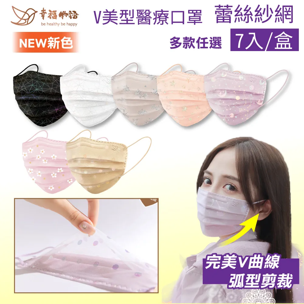 幸福物語V美型平面醫用口罩-蕾絲燕麥7入 小臉口罩 V臉口罩 不脫妝口罩 蕾絲口罩 歷史價格詳細信息
