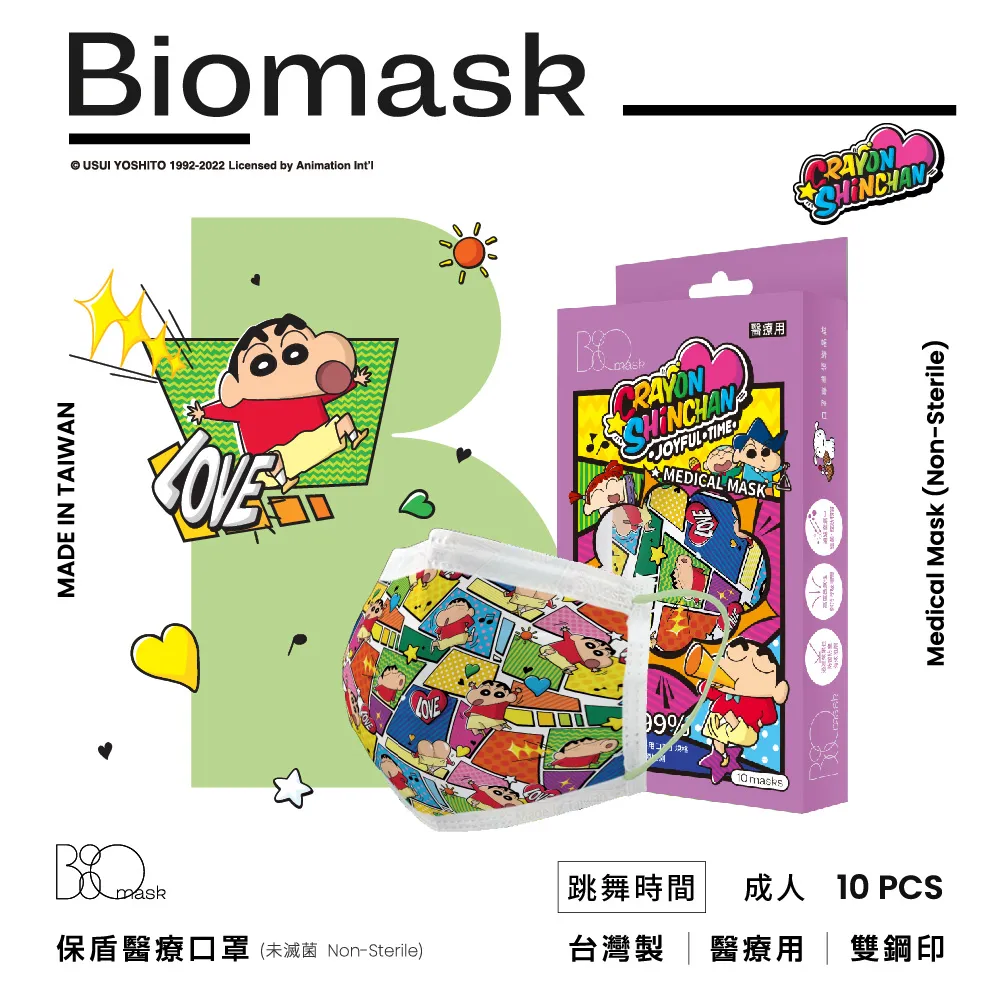 “保盾”醫療口罩-蠟筆小新聯名點心時間系列-蛋糕世界-成人用(10片/盒)(未滅菌) 歷史價格詳細信息