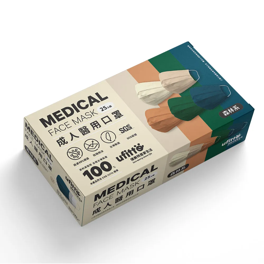善存 醫用口罩(未滅菌)(雙鋼印)-優美特成人平面 夏日系(25入/盒) 歷史價格詳細信息