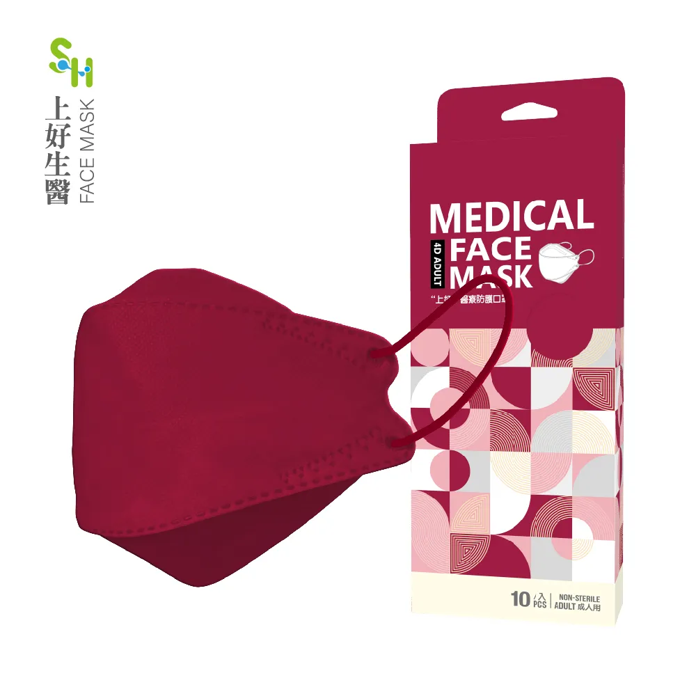 【上好生醫】成人立體｜鵝黃｜10入裝 醫療防護口罩 歷史價格詳細信息