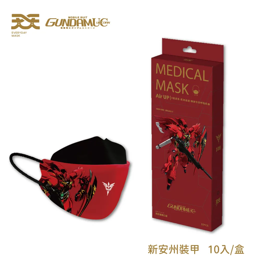 【天天】聯名鋼彈系列 成人魚型醫療口罩 (全武裝獨角獸) 10入/盒 歷史價格詳細信息