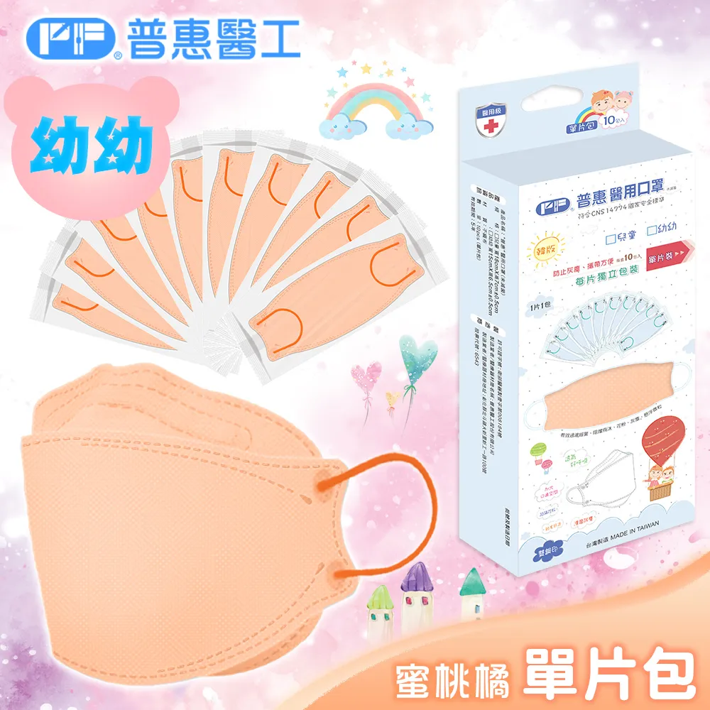 【普惠】醫用口罩幼幼韓版KF94魚型4D立體(蜜粉紅10片/盒) 歷史價格詳細信息