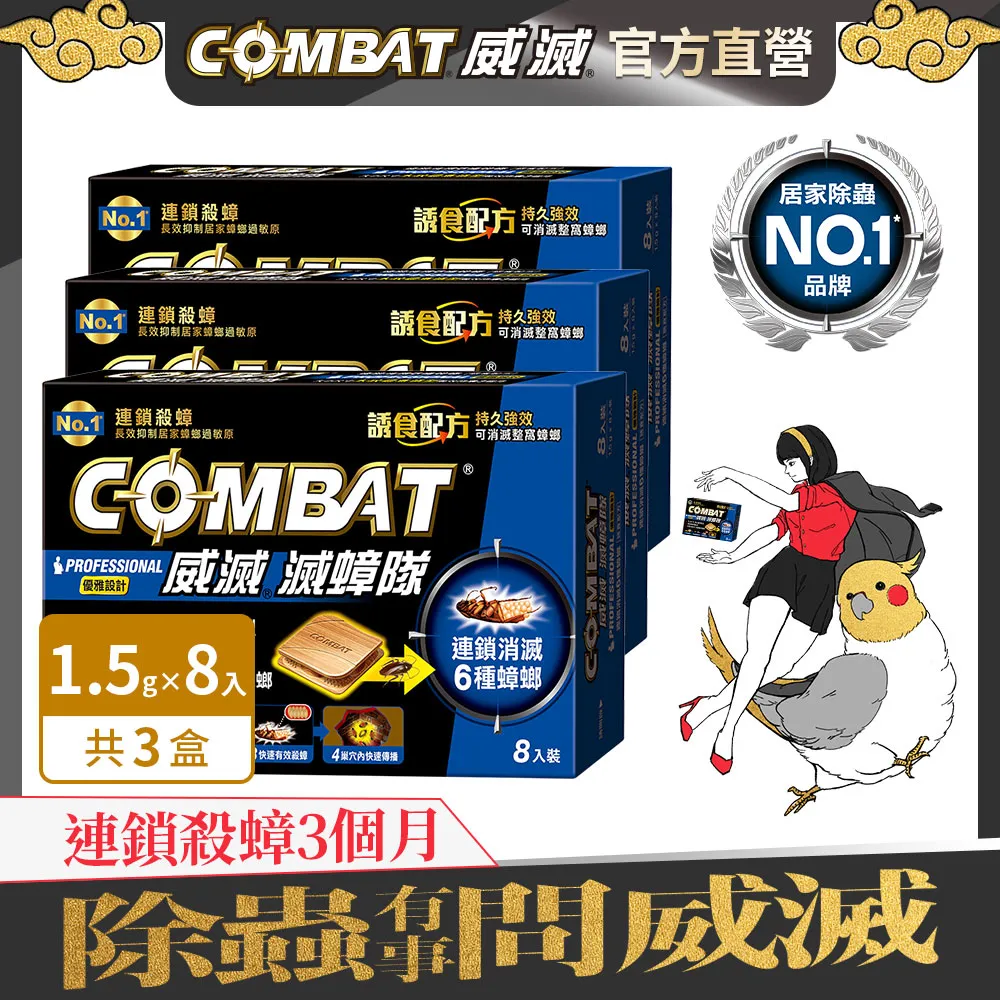 【Combat威滅】滅蟑隊 1盒/3盒 (除蟑螂,蟑螂藥) 歷史價格詳細信息