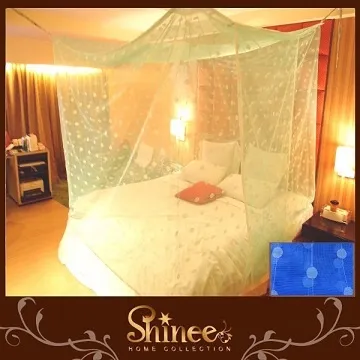 SHINEE《100%台灣製 高密度單人3.5尺內格蚊帳》- 淺粉色星花(買就送棉質綁繩x4) 歷史價格詳細信息