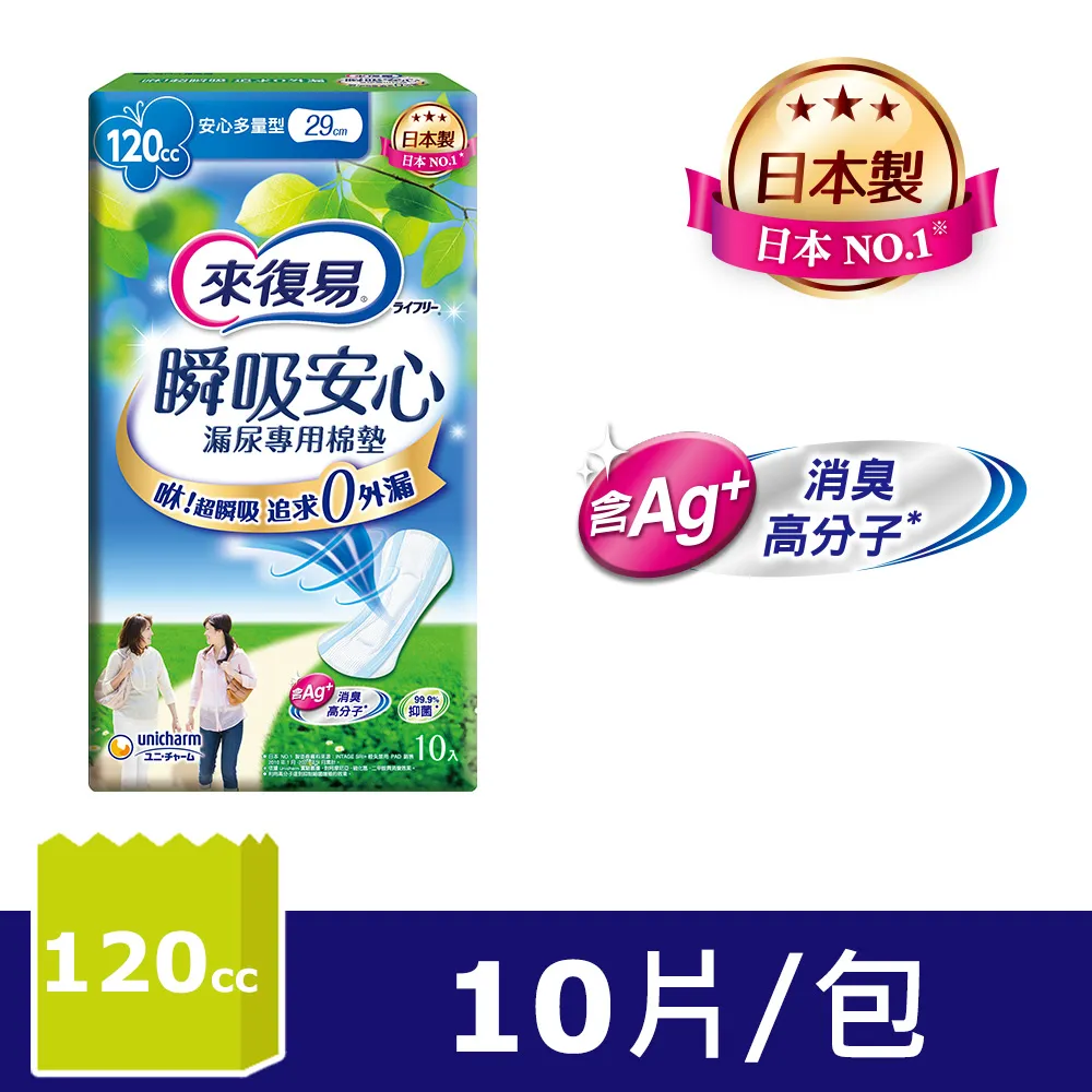 來復易 瞬吸安心漏尿專用棉墊 (少量型/中量型/多量型/特多量型/長時間型) │嬌聯官方旗艦店 歷史價格詳細信息